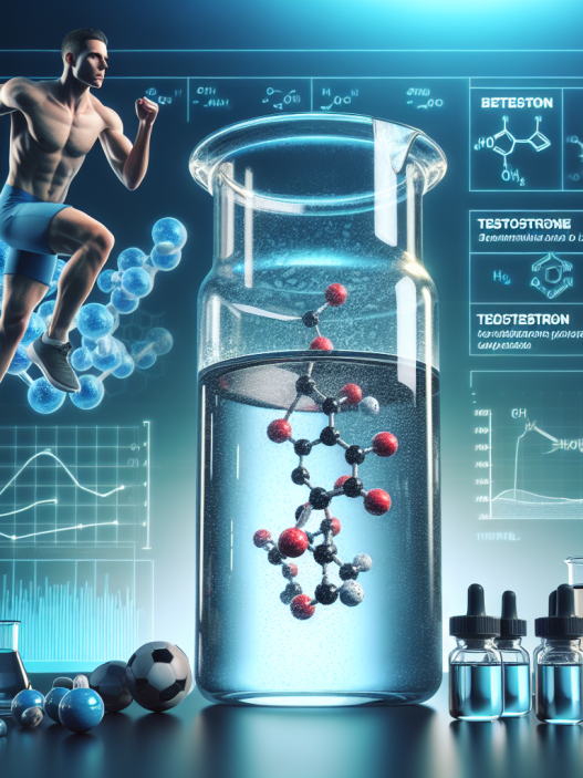 Use of aqueous testosterone suspension in sports pharmacology
